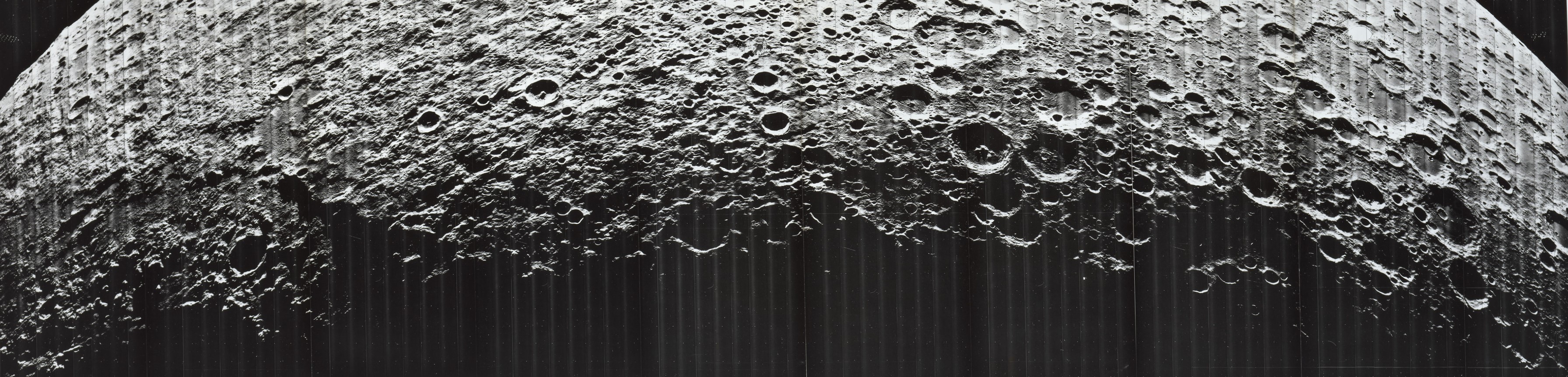 Apollo-era panorama of the lunar surface